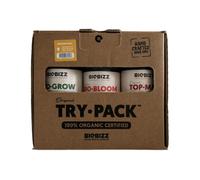 BIOBIZZ Try-Pack Indoor, Grow, Bloom, Top Max