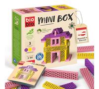 Bioblo Briques de construction Mini Box – 40 briques Rose, Jaune, Violet