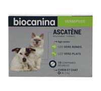 Parapharmacie en ligne > Vétérinaire > Produits anti-parasites pour animaux Biocanina Ascatène Vermifuge Chiens et Chats Comprimés x 10