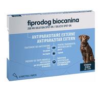 Biocanina Fiprodog 268mg Grand Chien de 20 à 40kg 3 pipettes