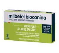 Biocanina Milbetel Vermifuge Petit Chat Et Chaton De 0,5kg À 2kg Comprimés Pelliculés 2