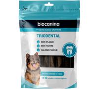 Biocanina Triodental Petits Chiens Lamelles Végétales x 15 - Hygiène buccale animaux - Pharmacie en ligne LaSante.net