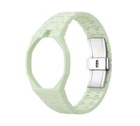 Bioceramic Bracelet de montre compatible avec Swatch x Royal Pop, deux styles de direction 12/3 heures, couleur unie, résistant aux rayures, confortable pour montre de poche Swatch Royal Pop