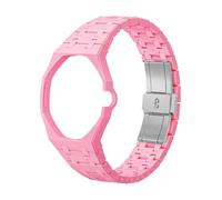 Bioceramic Bracelet de montre compatible avec Swatch x Royal Pop, deux styles de direction 12/3 heures, couleur unie, résistant aux rayures, confortable pour montre de poche Swatch Royal Pop
