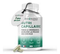 Bioceutics - Complément Alimentaire Cheveux Pousse Rapide - Accélérateur Anagai Nu, Biotine & Roquette - Volume & Densité - Fabriqué En France - Cure 1 Mois (30 Gélules)