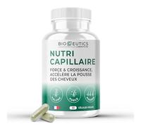 Bioceutics - Complément Alimentaire Cheveux Pousse Rapide - Accélérateur AnaGain™ Nu, Biotine & Roquette - Volume & Densité - Fabriqué en France - Cure 1 Mois (30 Gélules)