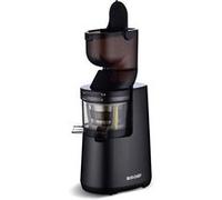 BioChef Extracteur de jus vertical Atlas - Moteur puissant 250W - Rotation lente 40tr/min - Noir Noir G