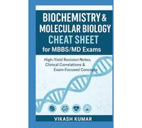 Biochemistry & Molecular Biology Cheat Sheet for MBBS/MD Exams: High-Yield Revision Notes, Quick Summaries, Clinical Correlations & Exam-Focused Concepts for Medical Students