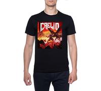 BIOCLOD Elden Ring - Caelid Hommes T-Shirt Noir Col Rond Men Black Round Neck