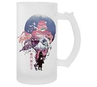 BIOCLOD Fantaisie Anime Démon Tueur Kamado Nezuko Transparent Tasse Pour Bière Avec Poognée Transparent Mug For Beer