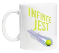 BIOCLOD Infinite Jest By David Foster Wallace Tasse de Tasse Réutilisable en Verre Blanc Pour le café de thé Coffee Cup