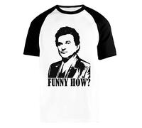 BIOCLOD Les Affranchis Joe Pesci Drôle Comment Hommes Femmes Unisexe Baseball T-Shirt Manches Courtes Noires Col Rond Men Women Unisex Baseball T-Shirt White