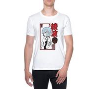 BIOCLOD Néon Genèse évangélisation Hommes T-Shirt Blanc Col Rond Men White Round Neck M
