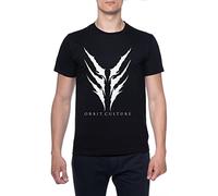 BIOCLOD Orbit Culture Hommes T-Shirt Noir Col Rond Men Black Round Neck