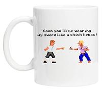 BIOCLOD The Secret Of Monkey Island 2 Tasse de Tasse Réutilisable en Verre Blanc Pour le café de thé Coffee Cup