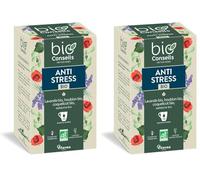 BioConseils - Infusion bio anti-stress - Lavande houblon coquelicot aubépine - 20 sachets (Lot de 2)