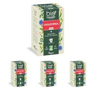 BioConseils - Infusion bio cholestérol - Thé vert commerce équitable fenugrec chicorée biologiques - 20 sachets (Lot de 4)