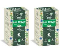 BioConseils - Infusion Bio Eveil Tonique Infusion Boissons Vertes - 20 sachets (Lot de 2)