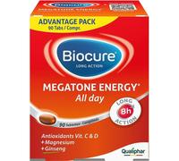 Biocure Long Action Megatone Energy Énergie Instantanée Et Concentration 90 Comprimés
