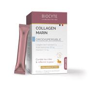 BIOCYTE Collagene Marin Orodispersible Goût Abricot - Acide Hyaluronique, Vitamine C - Comble Les Rides & Raffermit La Peau - Programme 20 Jours