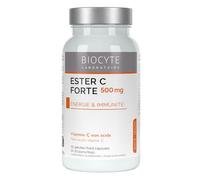BIOCYTE Ester-C Forte - Complément Alimentaire Energie et Système Immunitaire - A base de Vitamine C - 30 Gélules - Programme de 15 à 30 jours