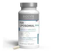 Biocyte Fer Liposomal Energie & Immunité Fer Vitamine C Vitamine B12 30 Gélules