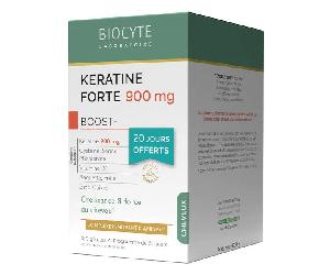 Biocyte Kératine Forte 900mg Boost Croissance, résistance du cheveu 120 Gélules