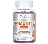 Biocyte Longévité Immunité Gummies Complément Alimentaire Goût Framboise Myrtille 60 Gommes