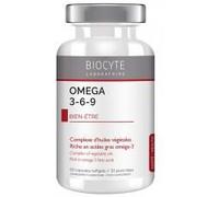 Biocyte Oméga 3-6-9 Bien-Être Huiles végétales 60 Capsules