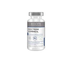 BIOCYTE Noctrim Sommeil - Facilite l'Endormissement - Melatonine, Inositol, Coquelicot, Magnesium & Vitamine B6-30 Gélules - Programme de 30 Jours
