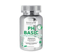 BIOCYTE Ph BASIC - Complément Alimentaire Aide au Métabolisme Acido-Basique - A base de Calcium, Magnésium, Potassium, Lithothamne, Zinc, Vitamine D - 90 Gélules - Programme de 30 Jours