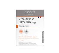 BIOCYTE Vitamine C Liposomale 500mg - Complément Alimentaire Energie et Immunité - 28 Comprimés à Croquer (14x2 tubes) - Programme de 28 jours