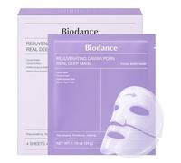 BIODANCE Caviar PDRN Real Deep, Masque Visage Hydrogel, Masque de Nuit Hydratant, Fermeté et Éclat, K-Beauty Coréenne, 4 Masques