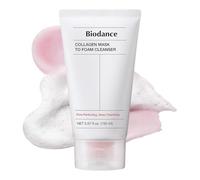BIODANCE Collagen Mask To Foam Cleanser, Nettoyant Visage Mousse 2-en-1 au Collagène, Masque pour les Pores et Nettoyant Hydratant, Peaux Sensibles, Mixtes ou Grasses, K-Beauty Coréenne, 150 ml