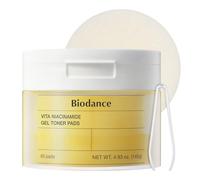 BIODANCE Lot de 60 coussinets toniques en gel de niacinamide Biodance Vita : correcteur de taches exfoliant doux unifie le teint de la peau illuminateur et hydratant 140 g (493 Fl Oz)