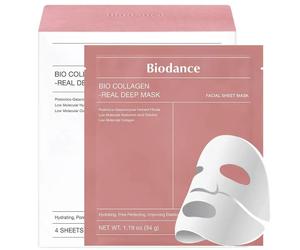 Biodance Masque Visage Bio Collagène Réel Profond 34 g x 4 pcs