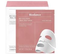 Biodance Masque Visage Collagen-Real Deep 34 g x 4 pcs - Hydratant et Raffermissant