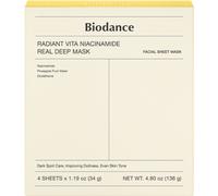 Biodance Radiant Vita Niacinamide Real Deep Masque 4 Pièces