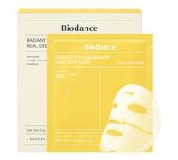 BIODANCE Radiant Vita Niacinamide Real Deep, Masque Visage Hydrogel, Masque de Nuit, Éclat du Teint et Texture de Peau Affinée, K-Beauty Coréenne, 4 Masques