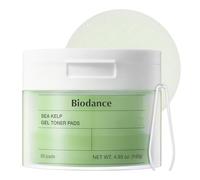 BIODANCE Sea Kelp Gel Toner Pads, tampons de toner en gel au varech pour apaiser les peaux sensibles, contrôler l’excès de sébum et réduire les imperfections, exfoliation douce, K-Beauty, lot de 60