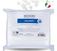 Bioderm Cellusoft - Chiffon jetable souple en viscose et polyester - Lingettes polyvalentes pour l'hygiène délicate des peaux sensibles et rougies des personnes âgées, enfants - 30 x 38 cm (50 pièces)