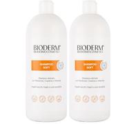 Bioderm Shampoo Soft - Shampooing Cuir Chevelu Sensible | Traitement Antipelliculaire et Dermatite Séborrhéique | Shampoing Hydratant a Usage Fréquent | Sans Paraben | 1000ml (Lot de 2)