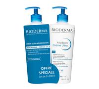 Bioderma Atoderm Crème Ultra Crème Hydratante Ultra-Nourrissante Lot de 2 x 500 ml