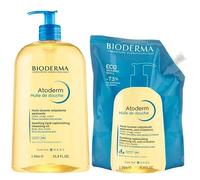 Bioderma Atoderm Huile de Douche Apaisante Peaux très Sèches Atopiques famille et éco-recharge 1L
