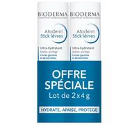 Bioderma Atoderm Stick Lèvres 4 g Lot de 2