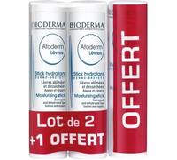 Parapharmacie en ligne > Beauté & Soins > Produits de soins du visage > Soins des lèvres Bioderma Atoderm Stick à Lèvres x 2