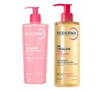 Bioderma Créaline Gel Moussant 500 ml + Huile Micellaire 300 ml - Routine 2 produits