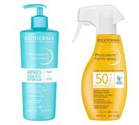 Bioderma Duo Photoderm Spray crème solaire SPF50+ peau sensible 300ml + Gel crème après soleil 500ml
