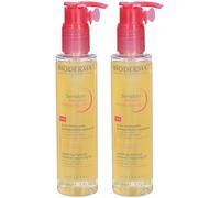 BIODERMA Sensibio Huile nettoyante démaquillante apaisante 2x150 ml
