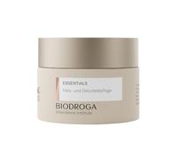 BIODROGA Bioscience Institute Essentials Soin pour le cou et le décolleté 50 ml - Crème de soin raffermissante pour la peau avec complexe de la Forêt Noire, peptides et effet brillant - Sans parabène,